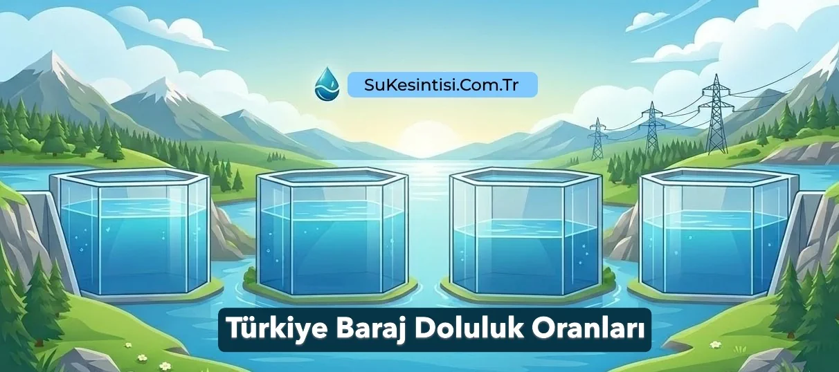 Türkiye Baraj Doluluk Oranlarını simgeleyen görsel