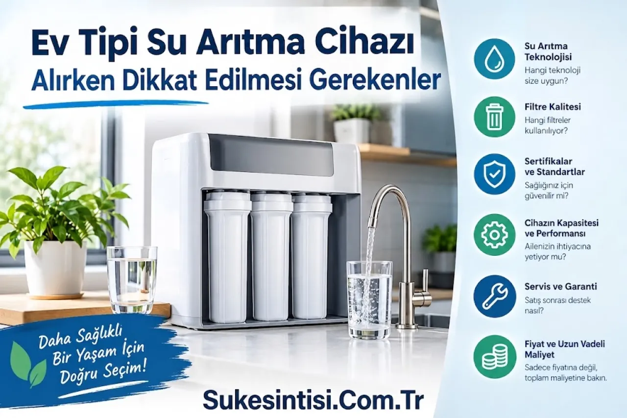 Ev Tipi Su Arıtma Cihazı Alırken Dikkat Edilmesi Gerekenler