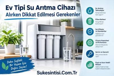 Ev Tipi Su Arıtma Cihazı Alırken Dikkat Edilmesi Gerekenler