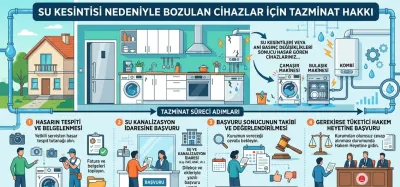 Su Kesintisi Nedeniyle Bozulan Cihazlar İçin Tazminat Hakkı